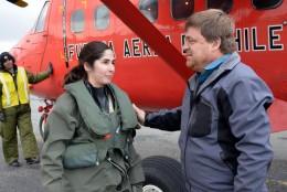 Fuerza Aérea traslada a ministro de minería a Puerto Williams