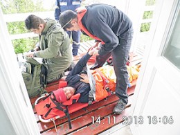 Tripulante pesquero fue evacuado a Punta Arenas
