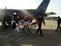 Tercera Zona Naval realizó aeroevacuación desde Puerto Williams