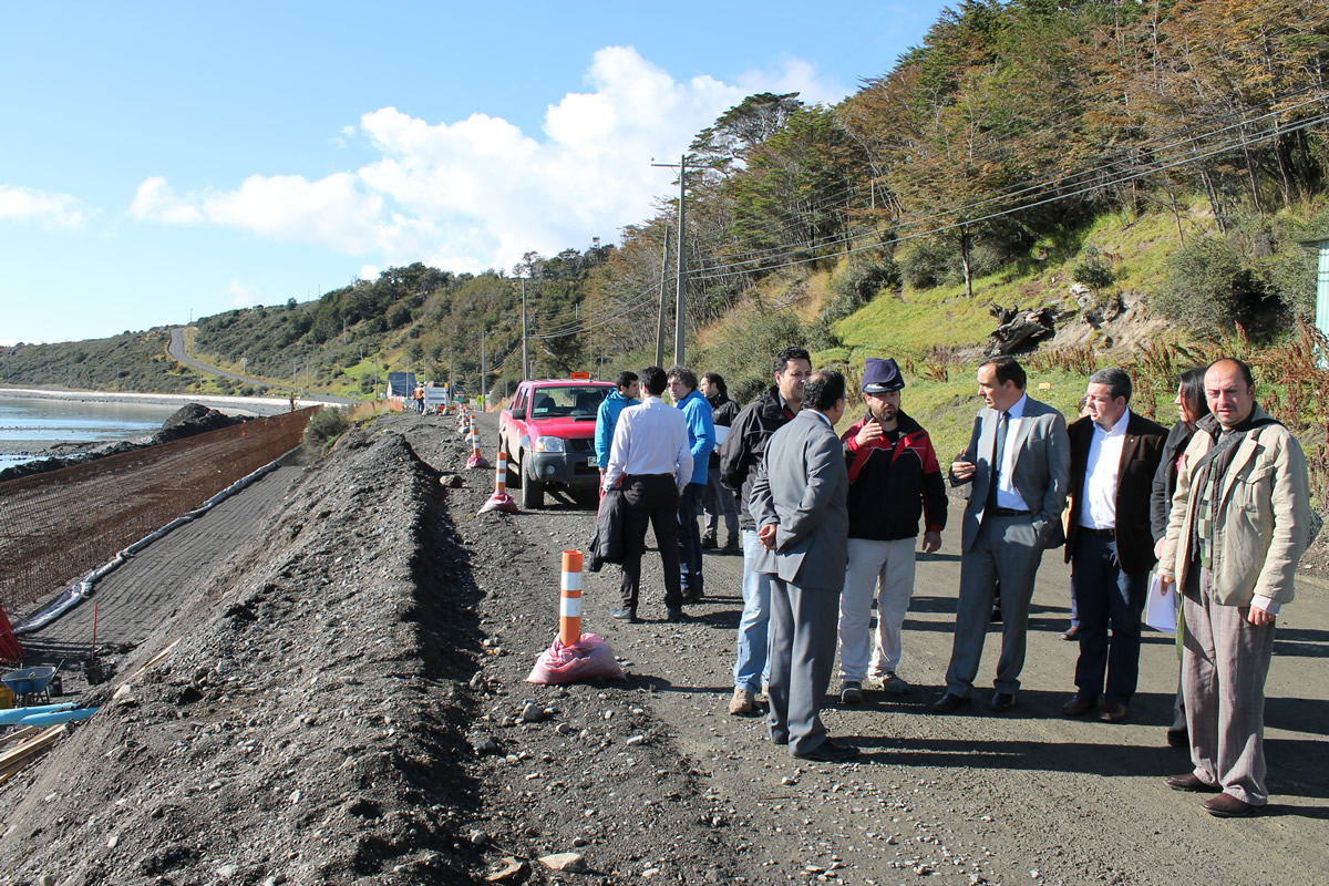 INTENDENTE VIAJÓ A PUERTO WILLIAMS PARA INTERIORIZARSE DE OBRAS EN DESARROLLO