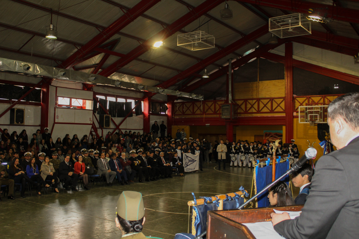 CON ACTO CÍVICO PUERTO WILLIAMS DIO EL VAMOS A SUS ACTIVIDADES DE ANIVERSARIO