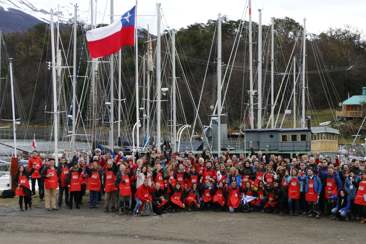 Puerto Williams fue el escenario del brindis más austral en el Día del Vino