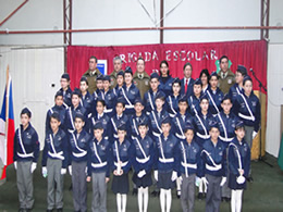 Brigada de Tránsito Escolar de Puerto Williams realizó juramento a la bandera